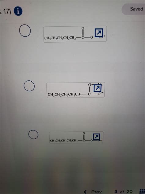 Solved 6 & 17) Saved Which structure properly represents the | Chegg.com