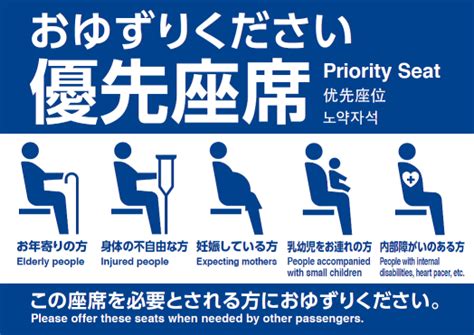 Kyoto City Bus & Subway Information Guide:About Priority Seats