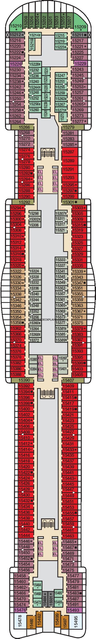 Carnival Cruise Ship Mardi Gras Deck Layout