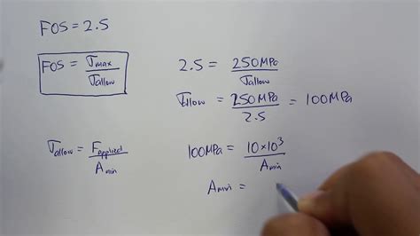 Axial Stress, Deflection and Factor of Safety Example - Part 2 - YouTube