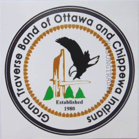 The Grand Traverse Band of Ottawa and Chippewa Indians Self-adhesive Decal native American Pride ...