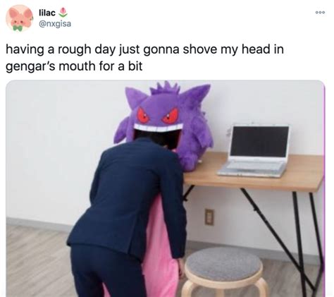 Tough Day | Gengar Cushion | Know Your Meme