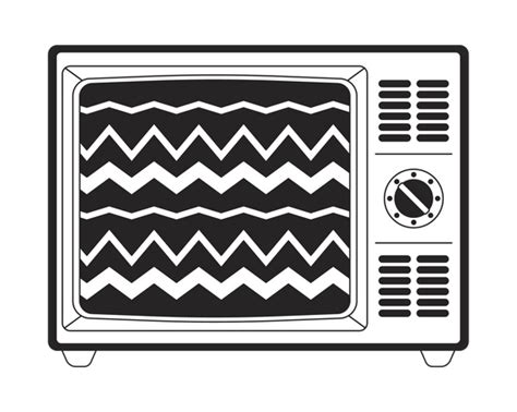 Best Old tv no signal screen Illustration download in PNG & Vector format