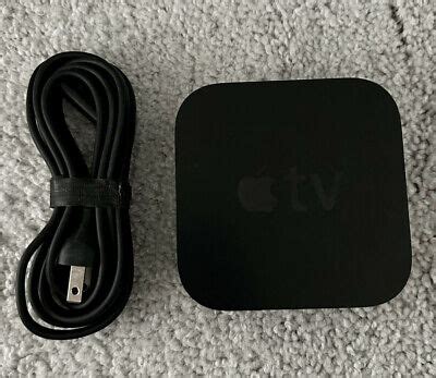 Apple TV HD A1625 4th Generation Black With AC Power Cable READ DESCRIPTION | eBay