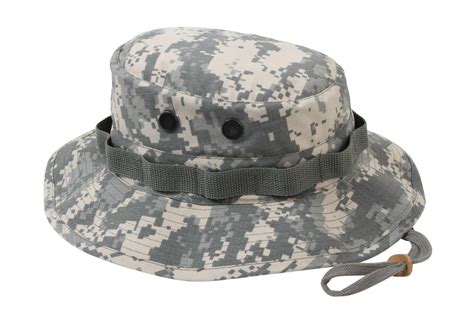 Rothco Rip Stop Military Boonie Bucket Hat - ACU Digital - Adjustable ...