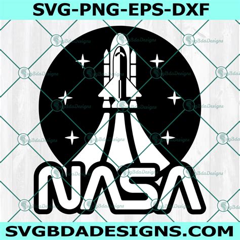 Retro Nasa Badge SVG, Space svg, Nasa svg, outer space svg