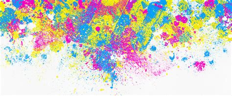 Neon Paint Splatter Background