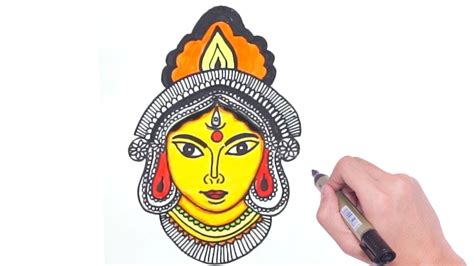 How To Draw Durga Maa Face Step By Step at Drawing Tutorials