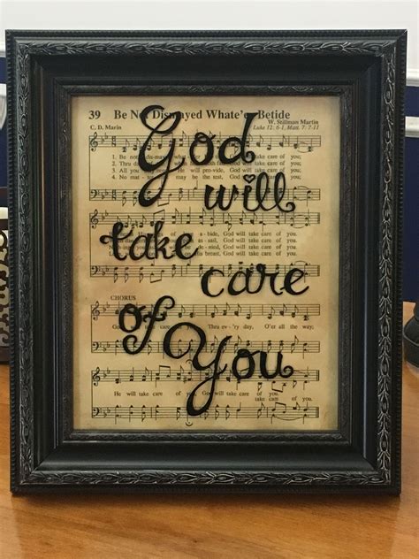 God will take care of you Hymn painting on glass home decor | Glass ...