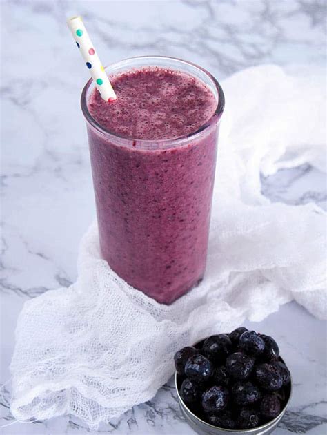 Blueberry Banana Smoothie (Healthy, Gluten-Free) | The Picky Eater