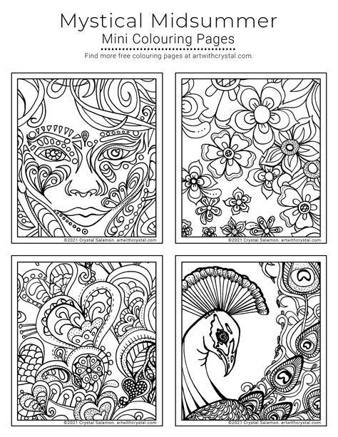 Mystical Coloring Pages For Adults