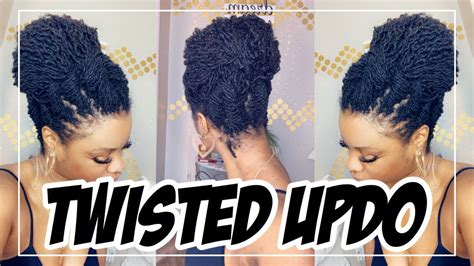 Sisterlocks - EASY Twisted Updo | Drknlvely - YouTube