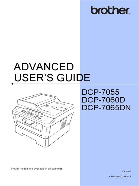 Brother Printer Manual | PDF | Image Scanner | Identity Document