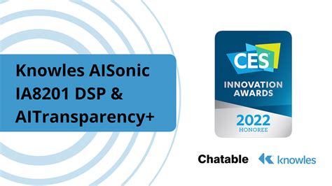 Consumer Technology Association CES 2022 Innovation Awards Audio ...