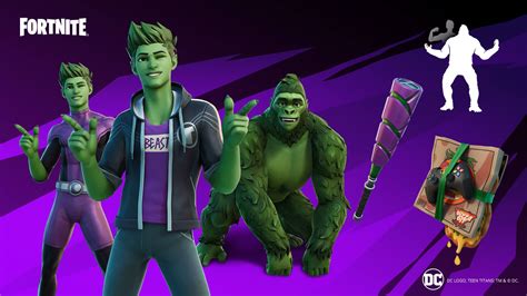 Fortnite x DC Comics Beast Boy skin is coming this May