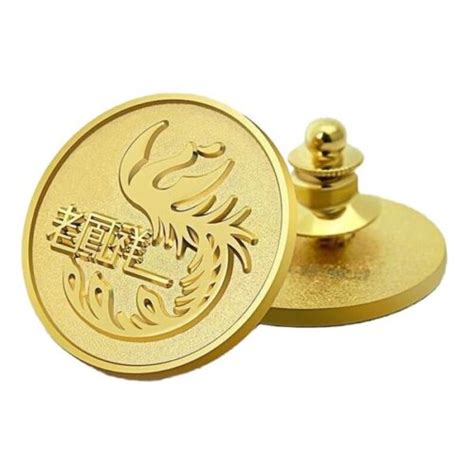 Custom logo metal engraved gold pin - Gowin Gifts Co.,Ltd.