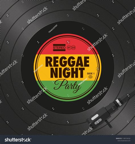 Poster Flyer Reggae Night Party Vinyl Stock Vector (Royalty Free) 1140134162 | Shutterstock