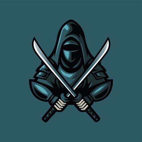 Ninja mascot logo 8627612 Vector Art at Vecteezy