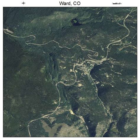 Aerial Photography Map of Ward, CO Colorado