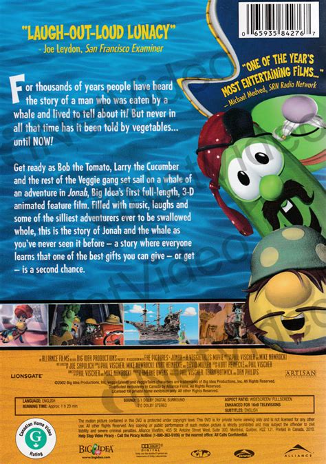 Jonah - A VeggieTales Movie (Widescreen/Fullscreen) (AL) on DVD Movie