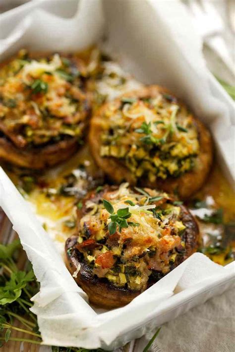 Crab Stuffed Portabella Mushrooms | Mermaids & Mojitos