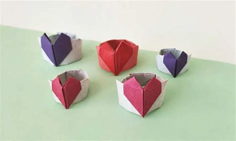 How to Make Paper Heart Ring (Folding Instruction + Video)