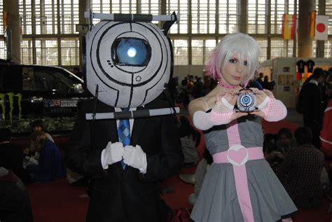 My Human wheatley + Human companion Cube Cosplay by Nano-Rage on DeviantArt