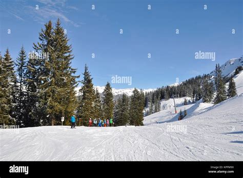 Silvretta Montafon Ski Resort Stock Photo - Alamy