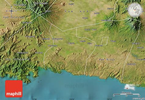 Satellite Map of Kab. Tulungagung