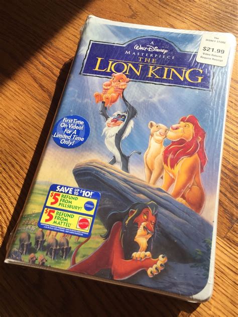 WALT DISNEY THE LION KING 1995 VHS Video Tape MASTERPIECE COLLECTION RARE UNOPEN | eBay