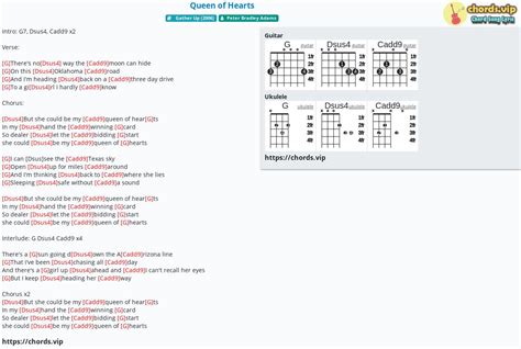 Chord: Queen of Hearts - Peter Bradley Adams - tab, song lyric, sheet ...