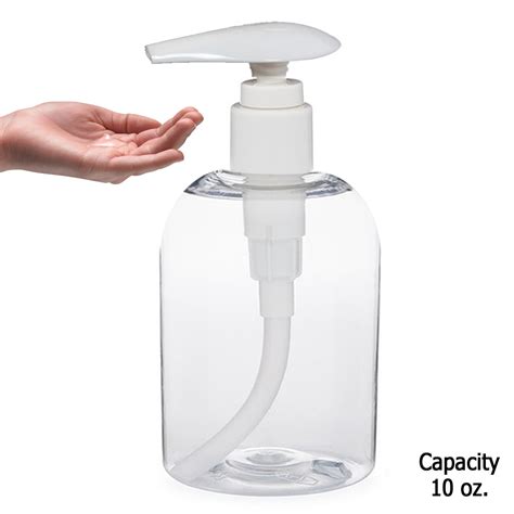 Empty Pump Bottle Liquid Dispenser Soap Lotion Refillable Plastic Jar 11oz Cream | eBay