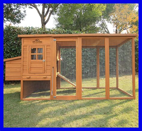 Pets Imperial® Large 8ft 2" Chicken Coop Hen Poultry Ark House Hutch Run Nest - Build A Chicken Coop