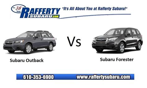 2019 Subaru Outback versus 2019 Subaru Forester