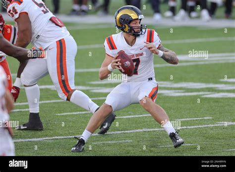 MOBILE, AL - FEBRUARY 04: American quarterback Tyson Bagent of Shepherd ...