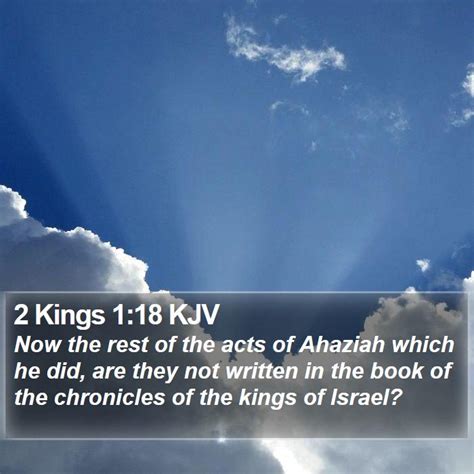 2 Kings 1 Scripture Images - 2 Kings Chapter 1 KJV Bible Verse Pictures