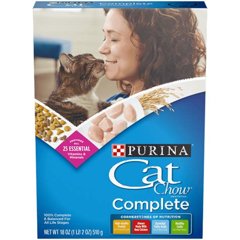 Purina Cat Chow Dry Cat Food, Complete - 18 oz. Box - Walmart.com - Walmart.com