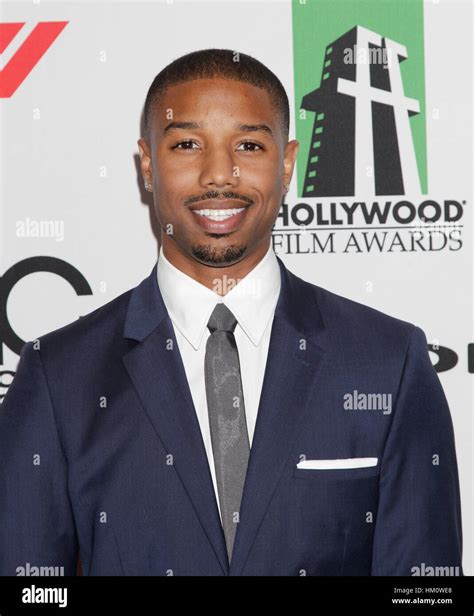 Michael B. Jordan arrives at the 17th Annual Hollywood Film Awards Gala on October 21, 2013 in ...