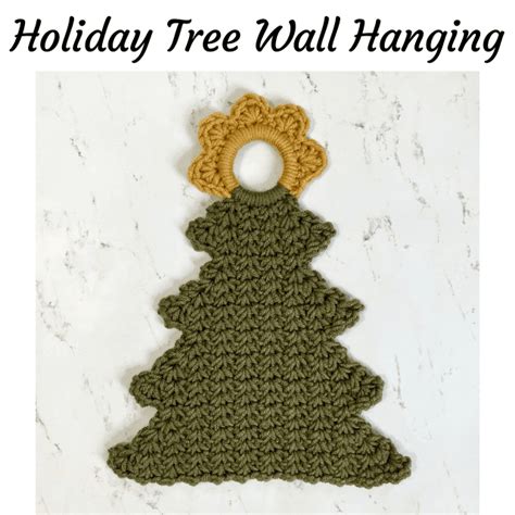 Fun Holiday Crochet Christmas Tree Wall Hanging Pattern - Simply Hooked ...