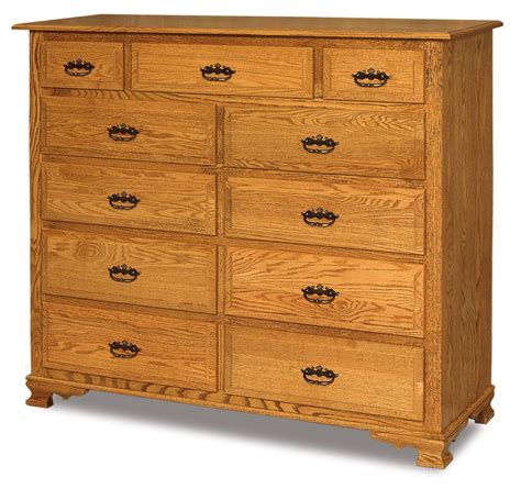 Heritage Country Eleven Drawer Double Chest of Drawers from