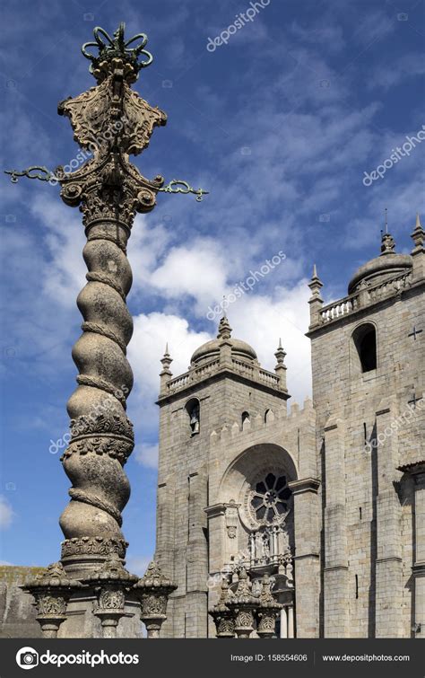 Pelourinho and Porto Cathedral - Porto - Portugal — Stock Photo © Steve_Allen #158554606