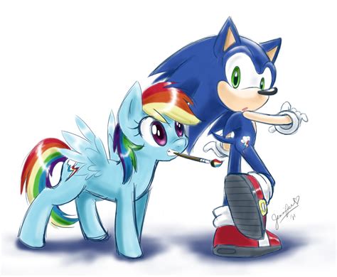 Crossover HD, Sonic the Hedgehog, Rainbow Dash, HD Wallpaper | Rare Gallery