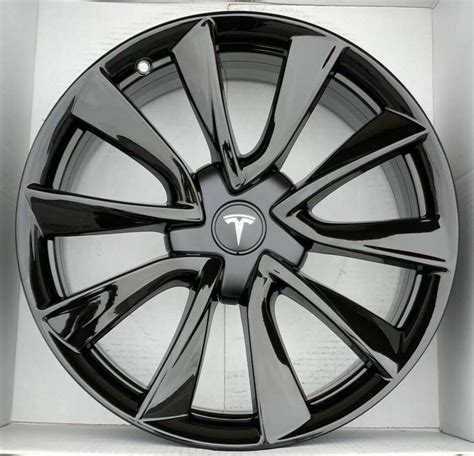 19″ TESLA MODEL 3 FACTORY OEM ORIGINAL GLOSS BLACK RIMS – Factory Wheel Republic