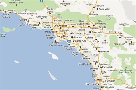 Map Of Southern California – Topographic Map of Usa with States