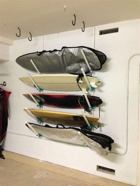 Surfboard rack, Surfboard and Pvc pipes on Pinterest More #windsurfingequipment | Surfboard rack ...