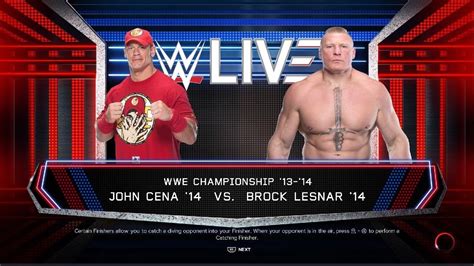 WWE 2K23 John cena VS. Brock Lesnar - YouTube