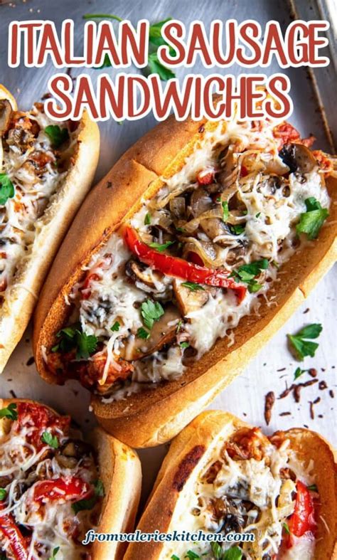 Italian Sausage Sandwich | Valerie's Kitchen