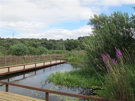 Pond with walkway at Rodley nature... © Stephen Craven :: Geograph Britain and Ireland