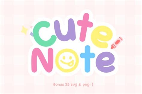 Cute Note Font - Free Font