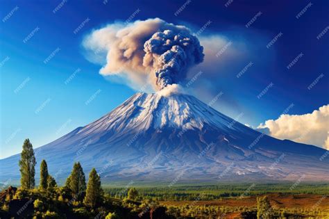 Premium AI Image | Eruption of Volcanic Kilimanjaro